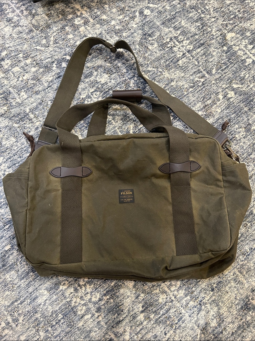 Filson Olive Green Canvas Duffel